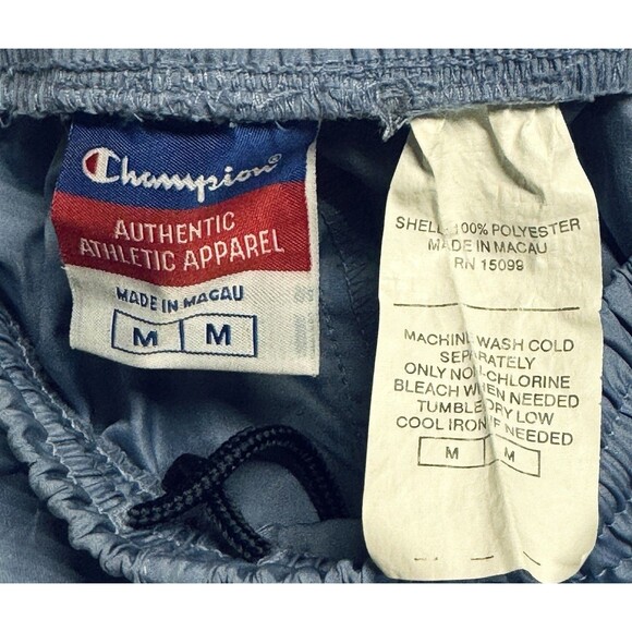 Vintage Champion Full Track Suit Jacket / Pants w Roll Hood & Reflectors Macau M - Picture 10 of 10